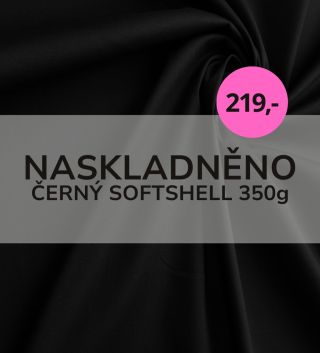 📣 Volali jste a my jsme vás vyslyšeli! Na skladě je konečně černý softshell (350 g) 🖤 A to za akční cenu 219 Kč/m! 🔥 👉...